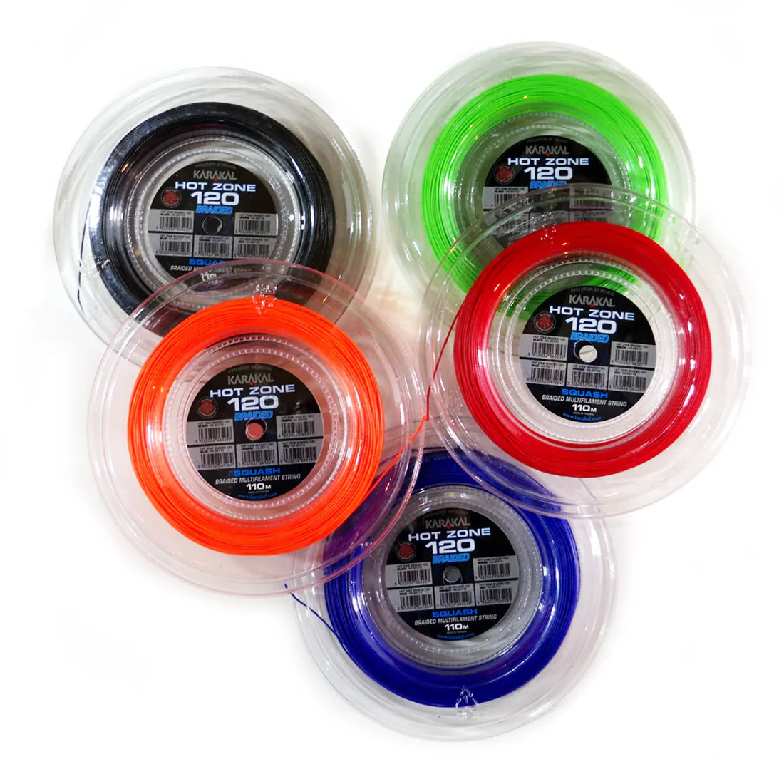 Karakal Hot Zone Braided 120 Squash String 11m, 110m, 220m