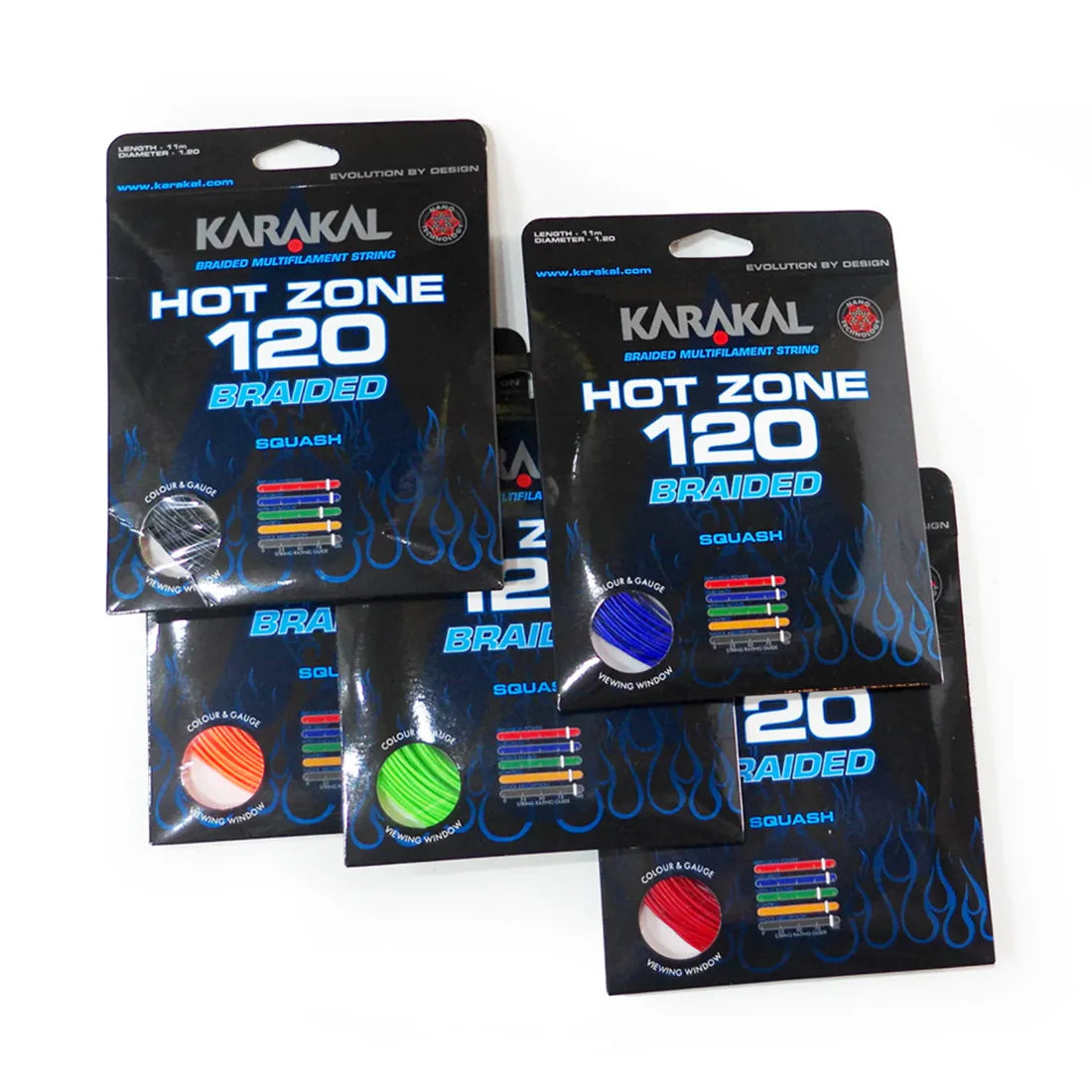 Karakal Hot Zone Braided 120 Squash String 11m, 110m, 220m
