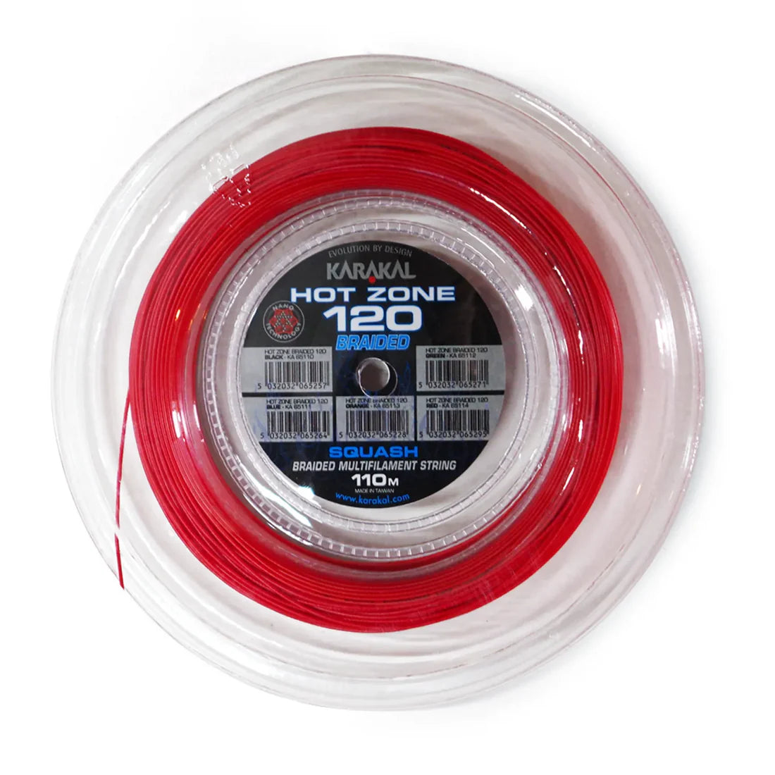 Karakal Hot Zone Braided 120 Squash String 11m, 110m, 220m
