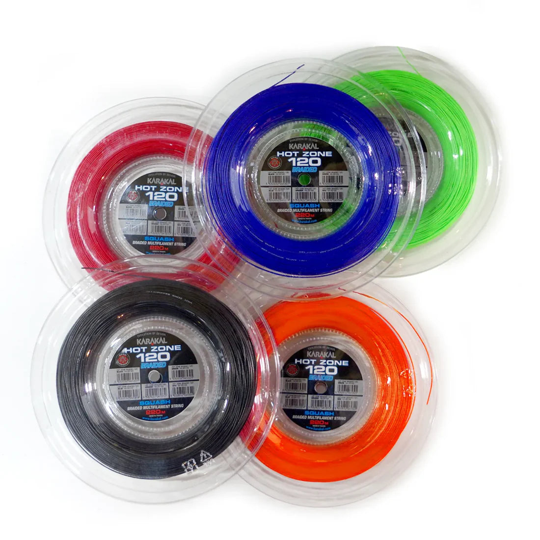 Karakal Hot Zone Braided 120 Squash String 11m, 110m, 220m