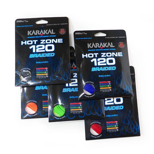 Karakal Hot Zone Braided 120 Squash String 11m, 110m, 220m