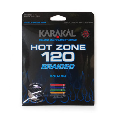Karakal Hot Zone Braided 120 Squash String 11m, 110m, 220m